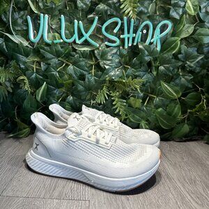 Flux Adapt Run White Gum Men 8.5 Women 10 Running Athletic Walking Knit Shoes